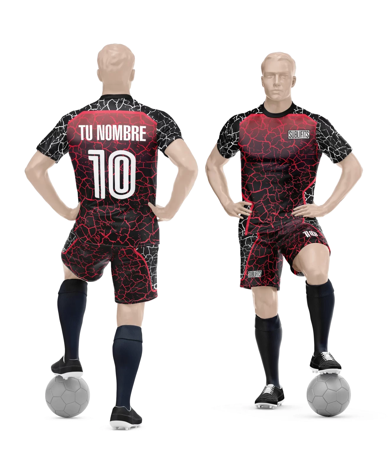 SUBLIFITS diseño rayas uniforme cuello redondo