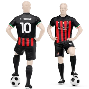 AC Milan 2022-2023 Uniforme Cuello Redondo