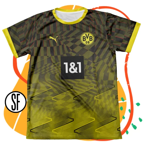 Borussia-Dortmund-Concept-Geometrico-Camiseta Frente