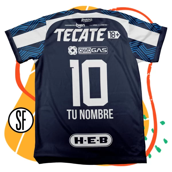 Rayados de Monterrey CUP 23-24-Camiseta-Atras